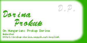 dorina prokup business card